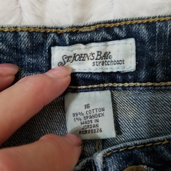 St. John's Bay stretch boot jeans sz.16 denim - Picture 5 of 8